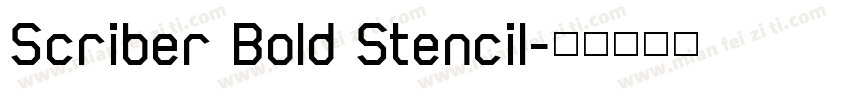 Scriber Bold Stencil字体转换